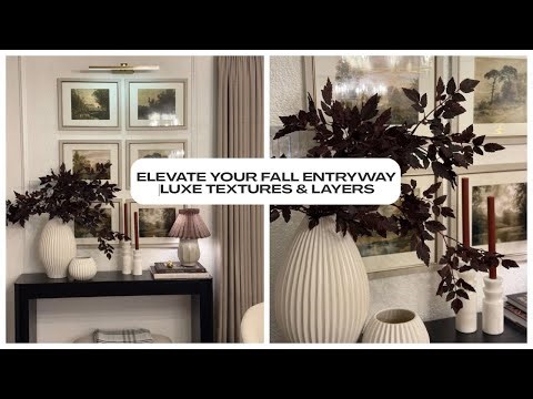 Elevate Your Fall Entryway|Luxe Textures & Layers