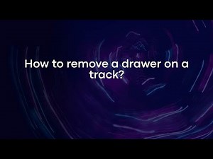 How to remove a drawer on a track?