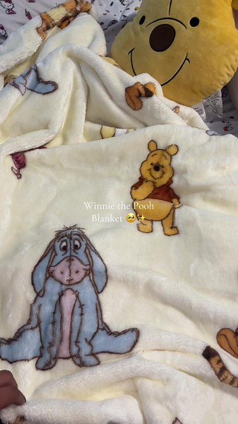 Soft and Big Winnie the Pooh Blanket for Fall Babies 🥹✨