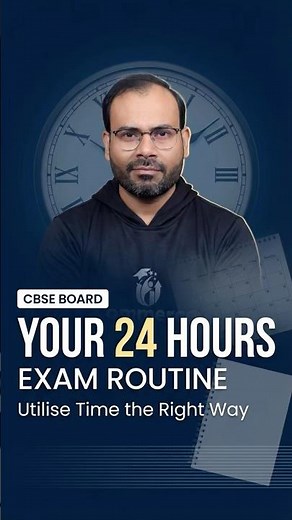 Exam Time Table ⏳ | Topper Routine in 24 Hours 🔥 #cbse #boardexam #class12 #exam