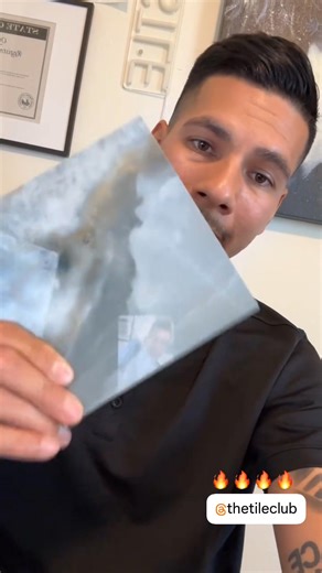 If your space feels cold or uninspired, this tile changes the mood. It brings in soft color, organic texture and high-end stone appeal. Get that hotel-spa look at home with minimal effort. | Tile Club