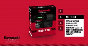 Every hard-working piece of equipment needs attention every now and then—and your Kawasaki engine is no exception. From oil filters to spark plugs, our tune-up kits can help keep performance sharp and add to engine longevity. bit.ly/3oMeuTp | Kawasaki Engines