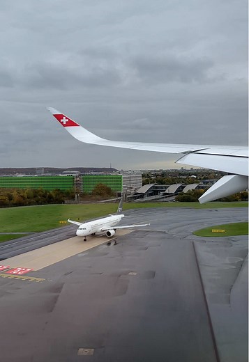 Swiss A350 Wanderlust Livery Arrival at Dusseldorf