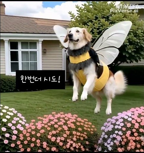 골든리트리버 꿀벌 미키가 날아요#노견#골든리트리버#미키#대형견#반려견#강아지