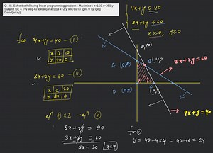 Q. 28. Solve the following linear programming problem : Maximis... | Filo
