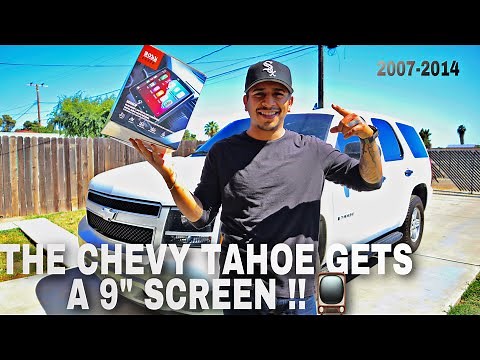 Installing a 9” SCREEN on the CHEVY TAHOE !!! 07-14