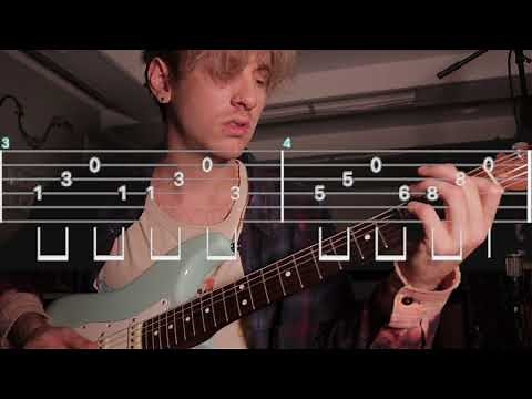 "ROCKMAN" - Mk.gee guitar lesson + playthrough (with tabs)