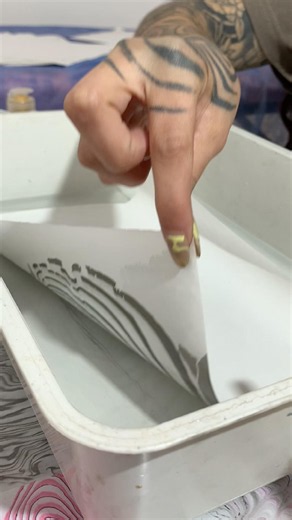Suminagashi proceso con acrílicos #art #suminagashi #proceso #acrilicos