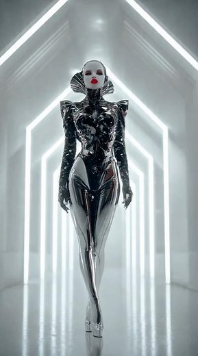 Bio Fembots. Futuristic AI Visual