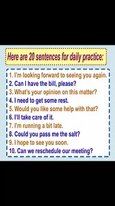 51K views · 1.1K reactions | Daily use sentences to improve your spoken English Spoken English skills Spoken English sentences #dailyuseenglishsentences #learnenglish #englishlanguage #learningenglish #englishteacher #englishvocabulary #ukenglish #usenglish | English Learning | Facebook