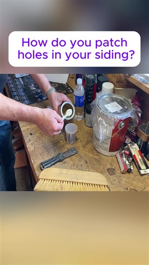 How do you patch holes in your siding#diy #tips #easy #build