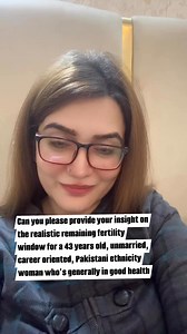 7.6K views · 109 reactions | Chances of conception at 43years #fertilityawareness #GYNAECOLOGIST #loweggreserve | Dr. Rabia Nosheen | Facebook