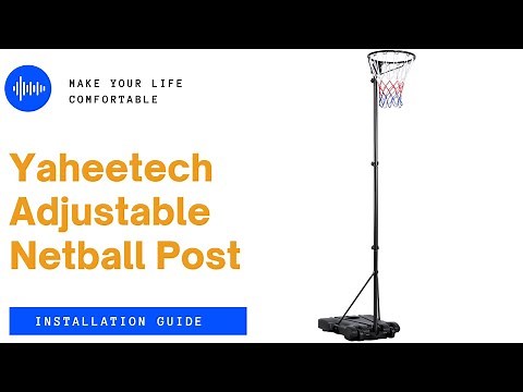 Yaheetech Adjustable Netball Post Installation Guide #netballpost