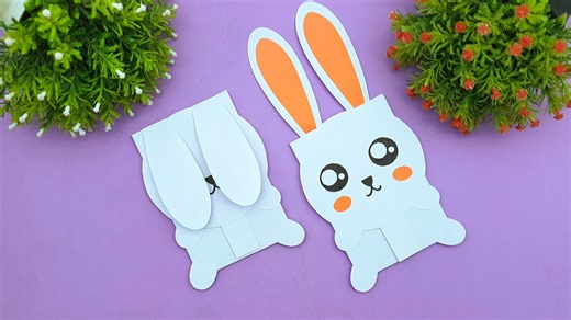 4.4K views · 17 reactions | How to fold origami rabbit step by step - Paper art and crafts - DIY school project ideas #Crafts #PaperToy #Origami | Entertaining Arts | Facebook