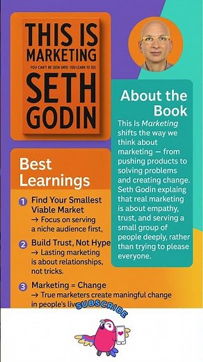 This is marketing Seth Godin #booksummary #bookreview #books #businessgrowthmastery