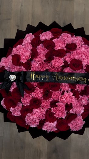 Beautiful Red Roses and Pink Carnations Floral Combo