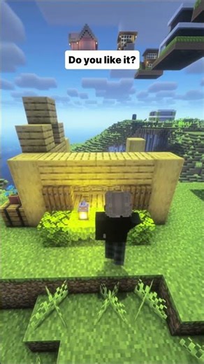 minecraft tiny starter house survival base #minecraftshorts