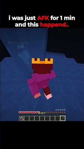 i was just AFK for 1 min and this happened #andrast #minecraft