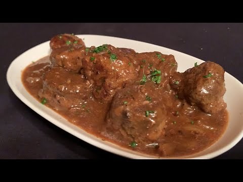 Meatballs in Brown Onion Gravy