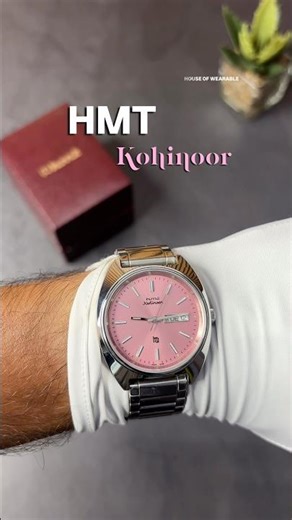 HMT Kohinoor Pink Sunray 🔥 This Dial Hits Different #hmt