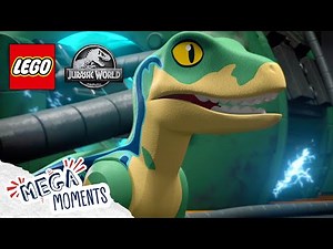 Blue Saves the Park! 🥳 | LEGO Jurassic World: Legend of Isla Nublar | Mega Moments