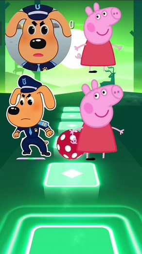 251K views · 1.5K reactions | Sheriff Labrador vs Peppa pig X Coffin Dance Tiles Hop Edm Rush #tileshop | Hip Hop Gamer | Facebook