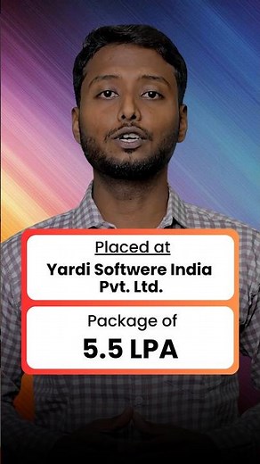 VibrantMinds candidate Faiyaz Khan securing a position at YARDI SOFTWARE INDIA Pvt. Ltd.