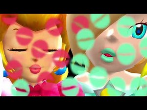 Princess Peach And Princess Rosalina Kissing You Constantly
