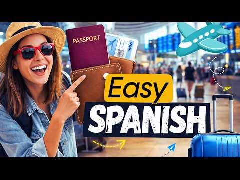 Easy Spanish ✈️ Common Questions at the Airport | Shadowing Practice