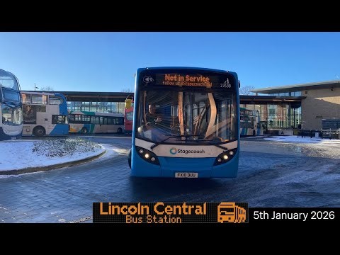 A small set of buses at Lincoln Central Bus Station (05/01/2026) ft‪@metrobusandpccoachesenthusiast‬
