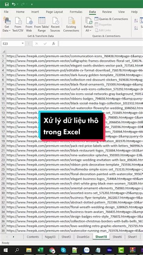 Xử lý dữ liệu thô trong Excel: Hướng dẫn cách tách dữ liệu