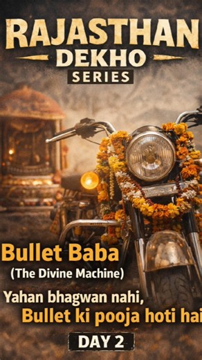 Yahan Bhagwan Nahi, Bullet Ki Pooja Hoti Hai | Rajasthan Dekho Series #shorts