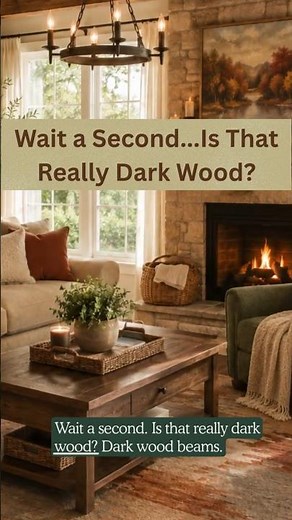 Rustic Riverside Living Room | Dark Wood Living Room Decor Ideas