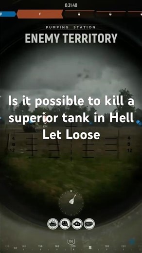 Is it possible to kill superior tanks in Hell Let Loose #hellletloose #ww2 #simulator #tank #shorts
