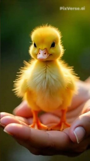 Tiny Yellow Duckling | So Cute! 💛#Duckling #BabyDuck #CuteAnimals
