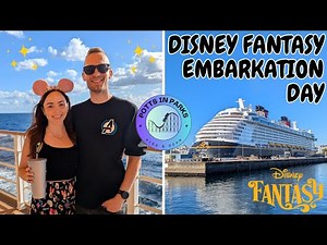 🎉 Disney Fantasy Embarkation Day | 7-Night Western Europe Cruise | Day 1 Vlog 🚢✨