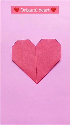 Origami Heart 💖 Perfect Gift! | Easy Paper Heart Card Tutorial #shorts #Origamiheart #papercraft
