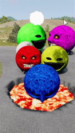 자동차 대 통나무 함정 #1 #beamngdrive #live #1million #shorts #shortsvideo #car