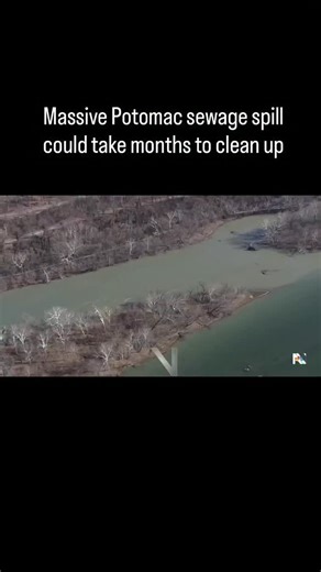A 60-year-old sewer line break in Maryland has sent more than 240 million gallons of untreated wastewater into the Potomac River, igniting a political firestorm. NBC News’ Tom Costello reports. | NBC Nightly News with Tom Llamas