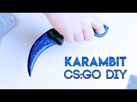 HOW TO MAKE A KARAMBIT (Blue Sapphire) from CS:GO with templates