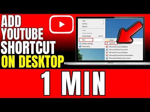 How To Add YouTube Shortcut On Desktop (2026)