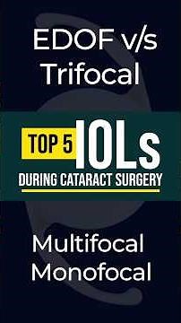 TOP 5 Lenses During Cataract Surgery - Dr. Vineet Mutha #bestlens