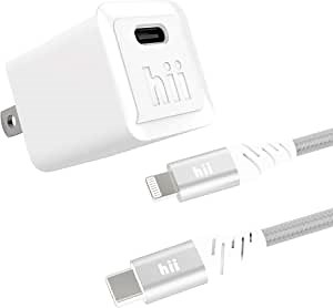 iPhone Fast Charger, 20W USB C Fast Power Adapter with 4ft MFi Certified USB C to Lightning Cable, PD 3.0 Wall Charger Block for iPhone 12/12 Mini/ 12 Pro/ 12 Pro Max, Galaxy, iPad, AirPods, and More