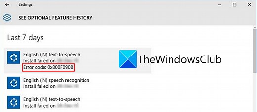 Fix Error Code 0x800F0908 while installing Language Packs on Windows 11