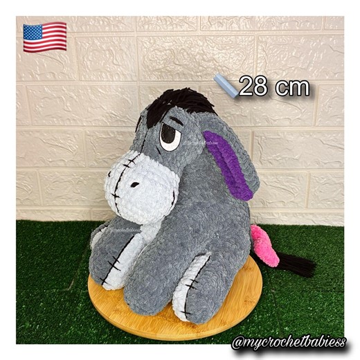 Eeyore Crochet Pattern PDF / Winnie the Pooh Donkey Plush Snuggle Series - Etsy