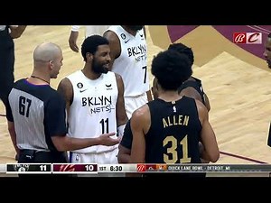 Ben Simmons sparks outrage in Jarrett Allen after taking a hard fall | NBA on ESPN