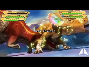 (Part 6) Dinosaur King ANIME IN GAME with Healthbars 恐竜キング Styracosaurus