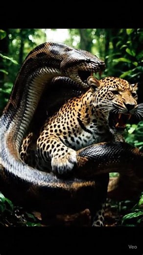 Leopard vs Python – Real Jungle Battle Epic Animal Fight Nature Shorts