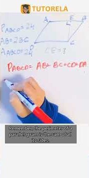 Calculate Parallelogram Height from Given Area & Perimeter #Math #Parallelogram