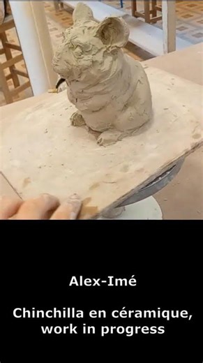 Chinchilla ceramic, work in progress